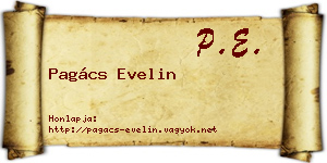 Pagács Evelin névjegykártya