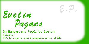 evelin pagacs business card